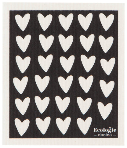 Hearts Swedish Dishcloth